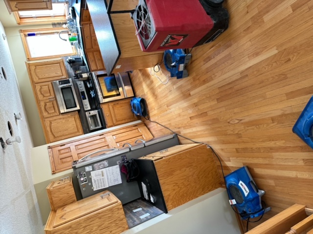 Professional water damage restoration equipment deployed in Albany, MN